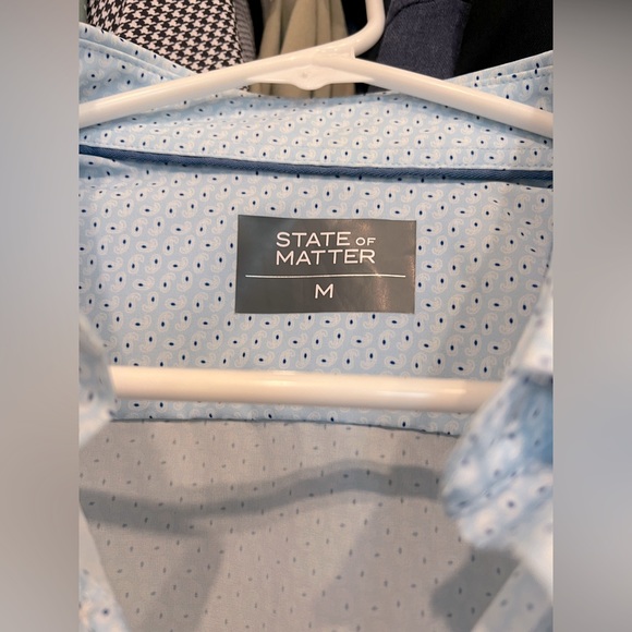 State of Matter made sustainably size M slim cut short sleeve dress shirt - Picture 2 of 3